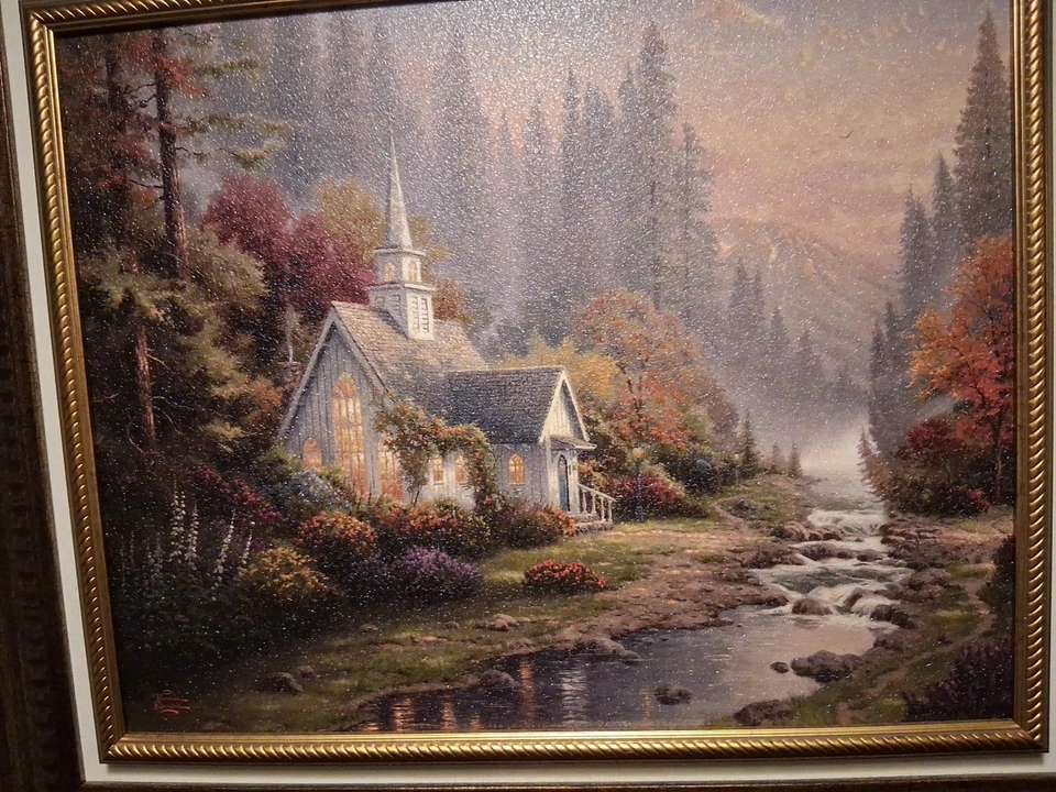 Pintura rara de Thomas Kinkade Foto 2 de 4