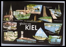 Ansichtskarte Kiel / Olympiahafen / Nicolaikirche +++