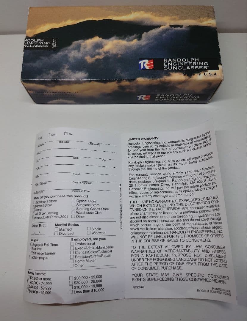 RANDOLPH ENGINEERING Concorde Sunglasses 57mm Gol… - image 9