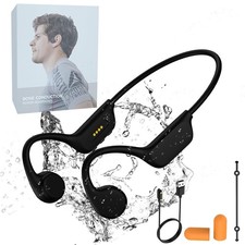 Bone Conduction Swimming Headphones, IPX8 Waterproof MP3 Player with Open-Ear...