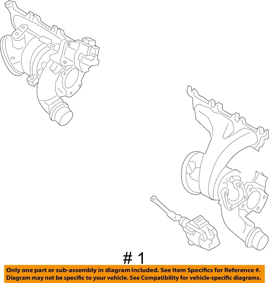 BMW M2 M3 M4 G80 G82 G83 G87 Cyl 4-6 Turbocompresor Turbo Conjunto 2021-2025 OEM Foto 4 de 4