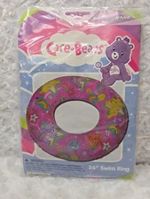 Vintage 2007 American Greetings Care Bear Swim Pool Ring Inflatable NOS