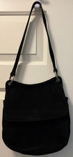 Borsa a tracolla Bottega Veneta vintage pelle scamosciata nera autentica 981073 Italia