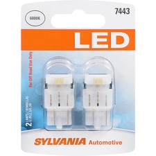SYLVANIA - 7443SL.BP2 T20 LED White Mini Bulb - Bright LED Bulb