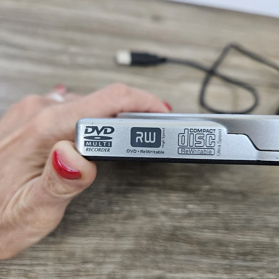 Queimador de DVD Plextor PX-608U Slim USB 2.0 + unidade RW com cabos - Imagem 3 de 4