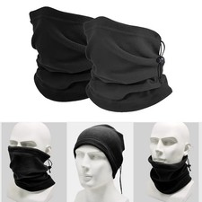 Fleece Warm Winter Windproof Neck Tube Scarf for Men Women Bandana Mask Half Fac