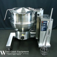 GROEN 40 GALLON STEAM JACKETED GAS TILT KETTLE DHT/40      90-DAY P&L WARRANTY!!