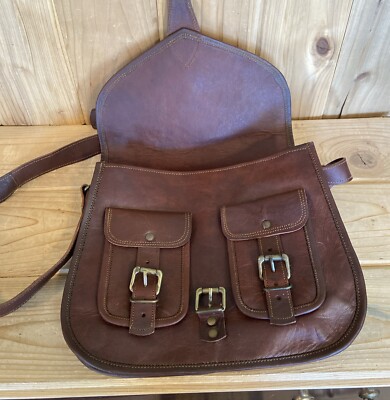 Handmade Heavy Leather Crossbody Bag, Leather Handbag, Saddle Bag