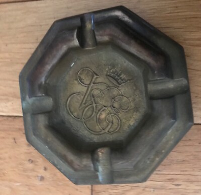 VENEDIG SIMPLON ORIENT EXPRESS SELTENER MASSIVER SCHWERER BRONZE ZIGARRENASCHENBECHER -GD5