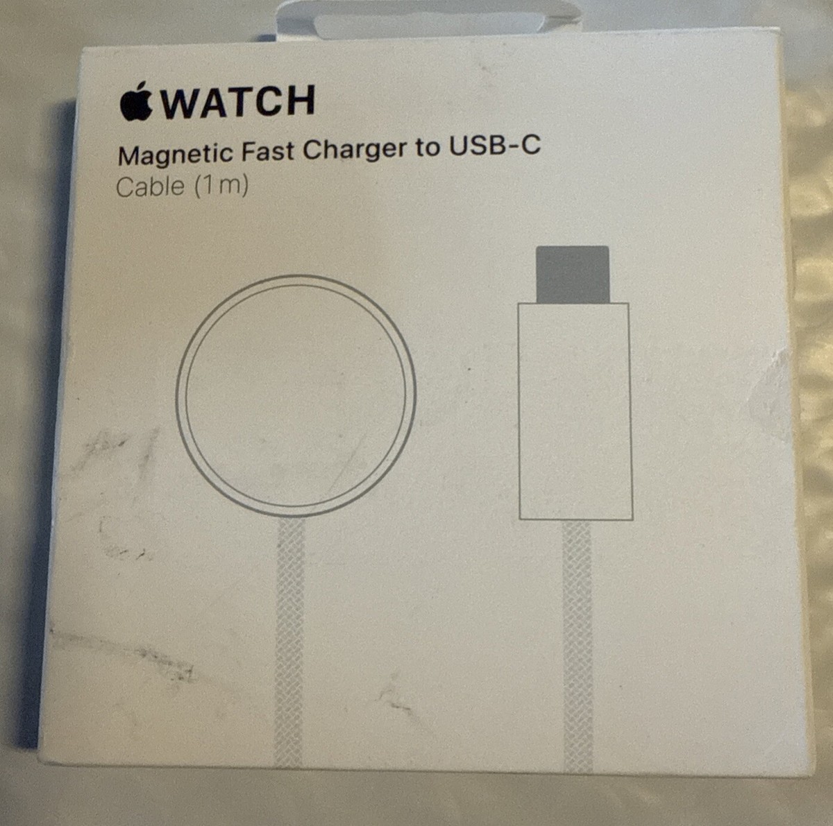 Apple Watch Magnetic Fast Charger to USB-C 1M Cable A2515 Open Box
