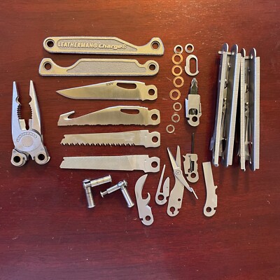 Early (R) Leatherman Charge TTI Titanium Parts: One (1) Part for Mods or Repairs