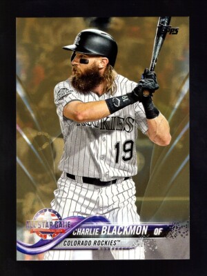 2018 TOPPS GOLD US97 CHARLIE BLACKMON 846/2018 COLORADO ROCKIES