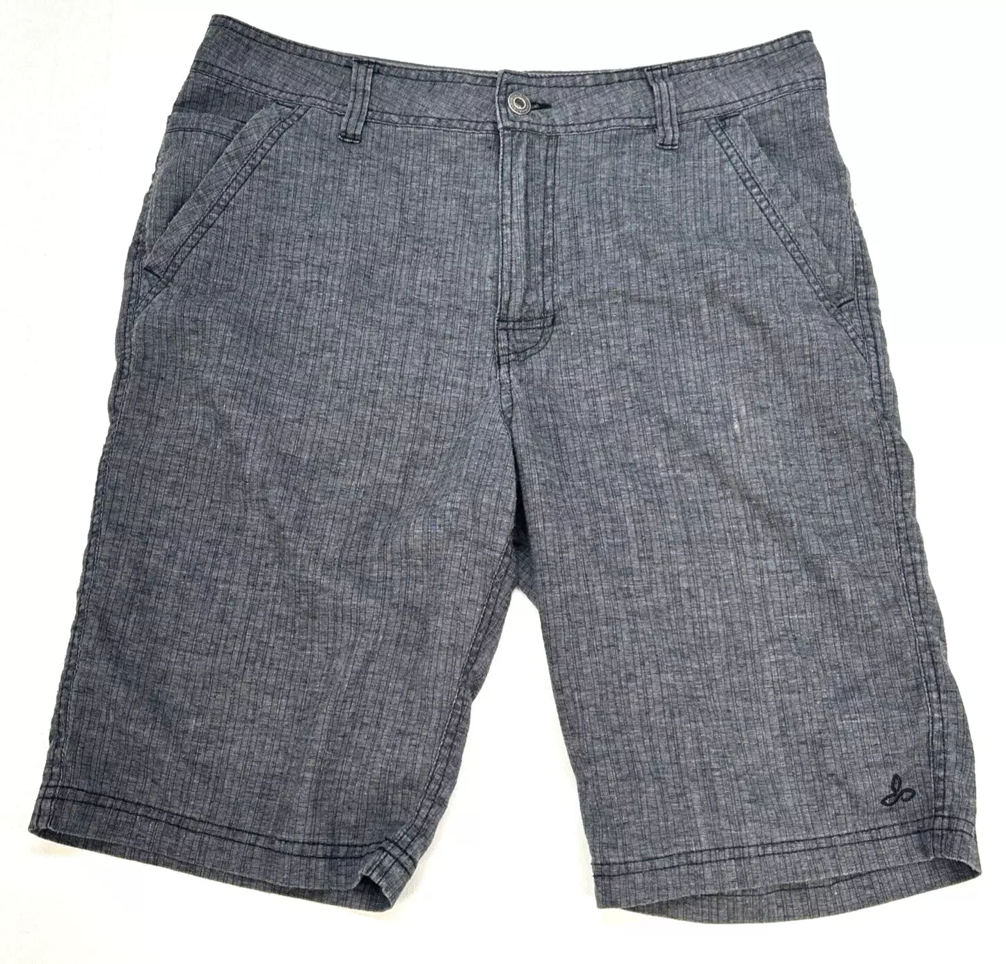 prana hemp blend logo shorts