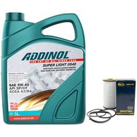 MotoröL Set 5W-40 Addinol 5 Liter + ÖLfilter SH 4796 L FüR Audi Seat Skoda VW
