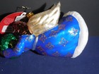 Christopher Radko "Hark The Herald" Glass Christmas Ornament 2021 Angel Blue — photo 5