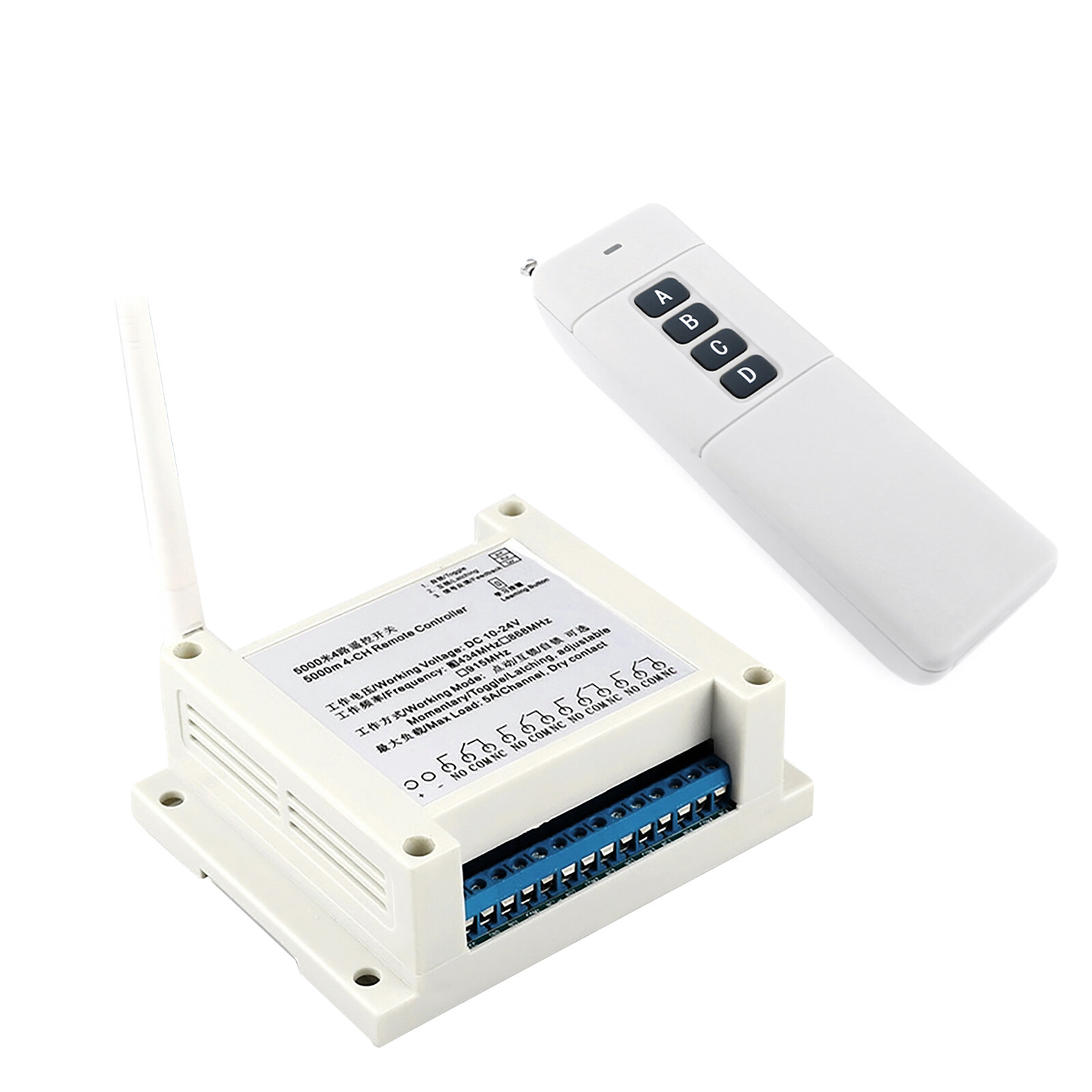Wireless bidirectional 434M 5000M remote control for industrial manufacturing applications