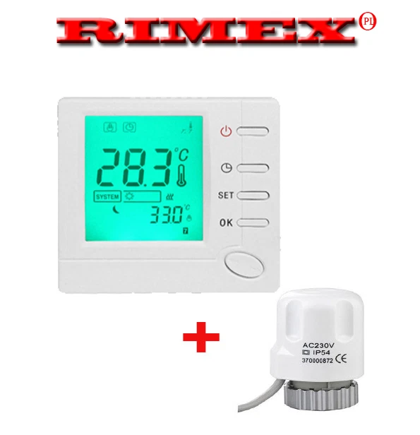 PSW TRADE SUPPLIERS LTD Digital Room 7-Tage programmierbarer Thermostat für Ventilantrieb.