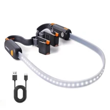 EverBrite Rechargeable Underhood Work Light Magnetic 3 Power Modes w/Straps&Hook