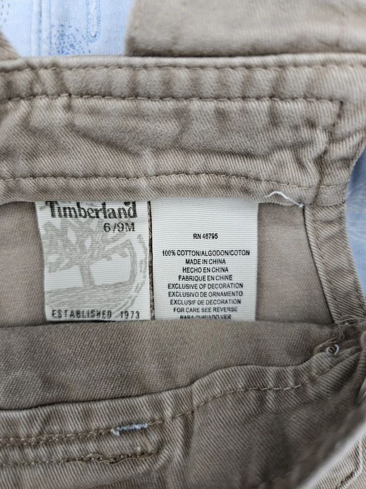 Conjunto general Timberland de 6-9 meses con debajo de la camisa, conjunto general para bebé, ropa unisex Foto 4 de 4