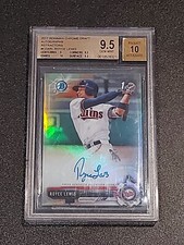 2017 Bowman Draft Royce Lewis Refractor Auto 329/499 BGS 9.5