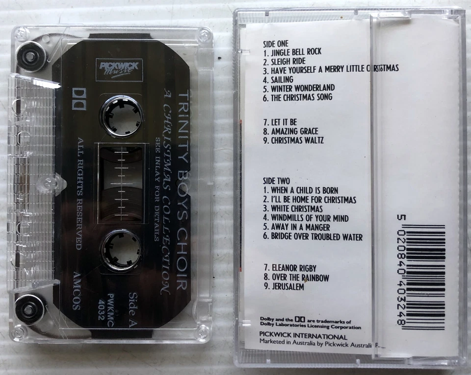 Trinity Boys Choir A Christmas Collection (Cassette Tape, 1990) 18 Track Album - Image 2 of 2