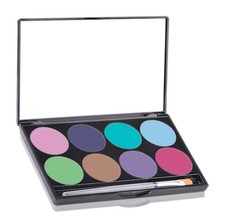Mehron Paradise Cake Water Base AQ 8 Color Palette Foundation Stage Makeup 808