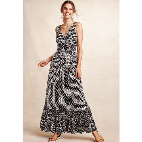 Maxi abito nuovo con etichette *Abbondanti abiti di Tracy Reese * Anthropologie Seacoast Marcia XS - Foto 2 di 13