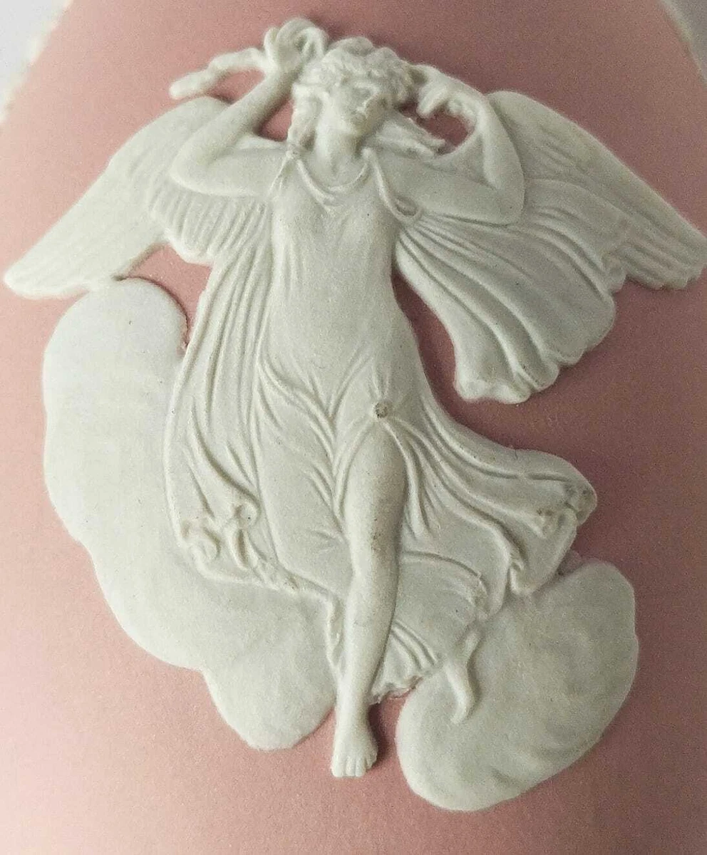 Wedgwood Pink Jasper Trinket Egg - Goddess Of Wind Zephe -jasperware