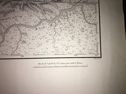 GUYANES.CARTE DU PARTAGE ENTRE LE BRÉSIL ET LA GUYANE FRANÇAISE EN 1750. - Picture 3 of 6