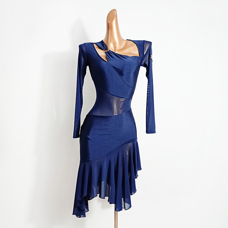Vestido de práctica de tango latino salsa rumba cha cha estándar ropa de baile de salón