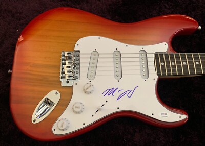 Matthew Perry FRIENDS Signed Autographed Electric Blues Guitar PSA Certified