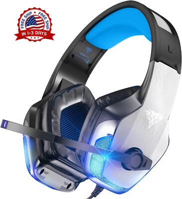 Cascos Auriculares Gaming Audifonos con Mic Gamer Gaiming Para PC Xbox One PS4