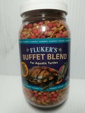 Fluker's Buffet Blend Aquatic Turtle Food Freeze dried Shrimp, mealworms,pellets