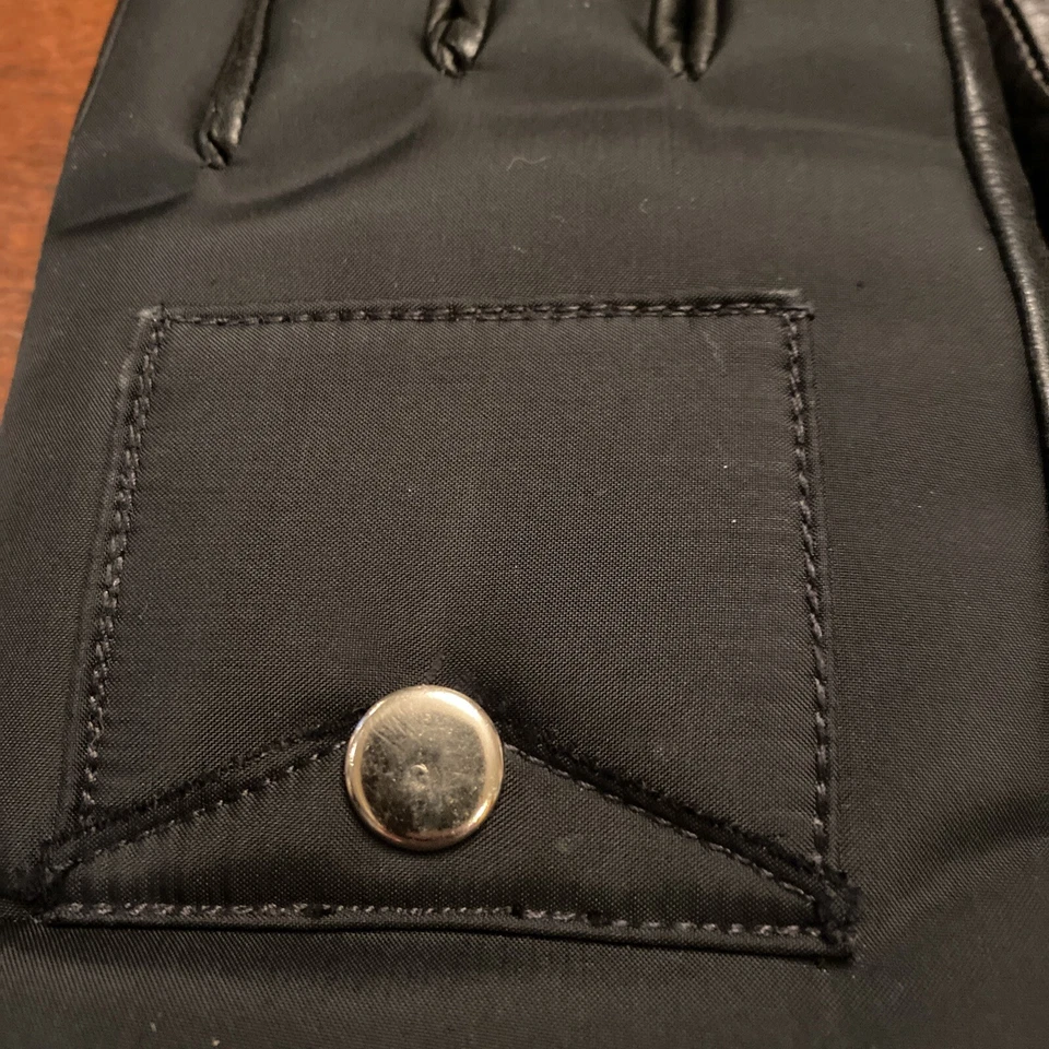 "De colección Damas ARIS Guantes de Esquí Cuero Nylon Puño de Piel 14"" Cremallera y Bolsillo a Presión. M-L" Foto 4 de 4