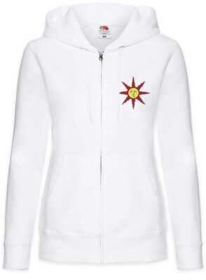 Dark Sun Damen Zipper Hoodie Soul Firelink Shrine Dark Gamer Nerd Souls
