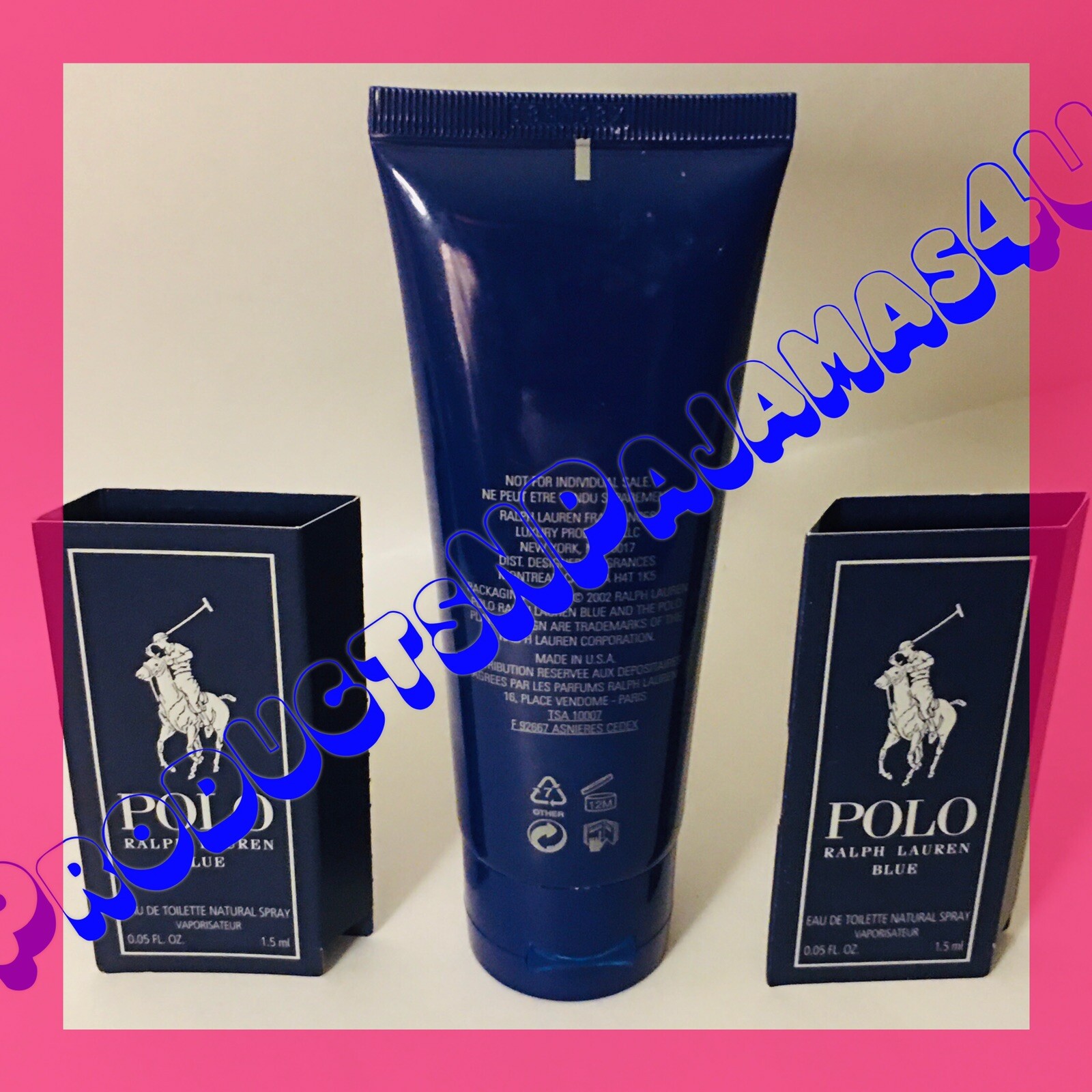 LOT of 3Ralph Lauren POLO BLUE AFTERSHAVE GEL 3.4oz/100ml + (2