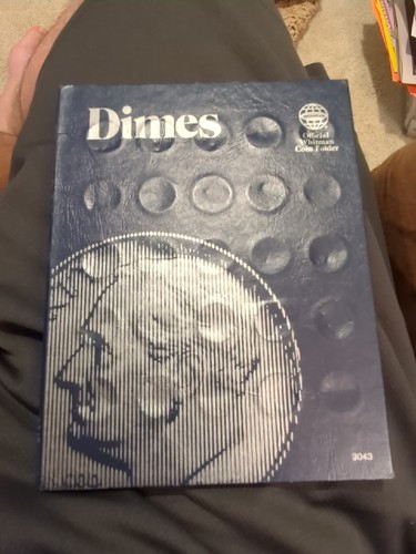 Whitman Blue Coin Folder 9043 Dime - Plain Folder Album / Book 10 cent