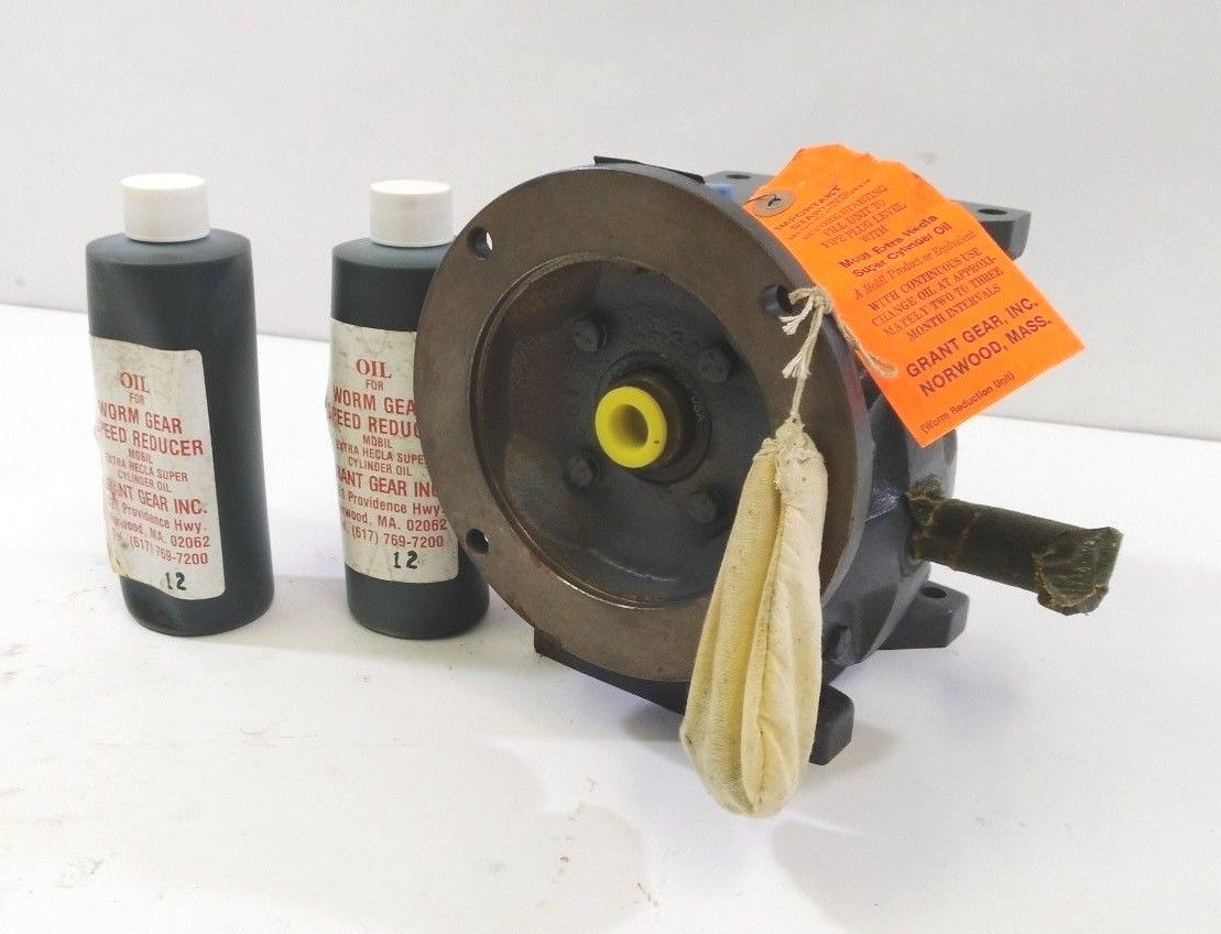 Grant Worm Gear Unit (Style STF) w/ Hecla Super Cylinder Oil eBay