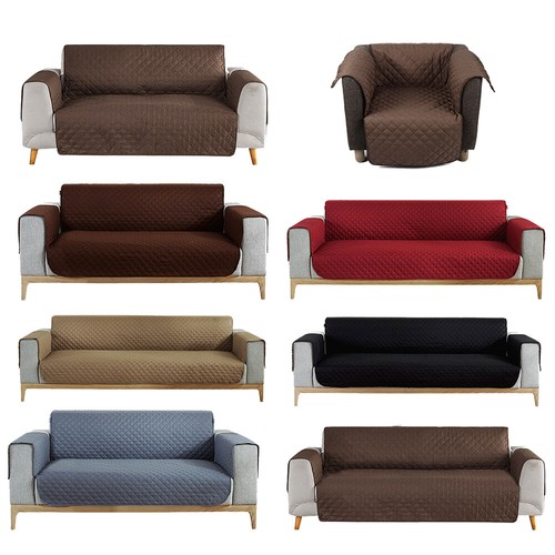 Quilted Sofa Cover Water Resistant Nonslip Chair Couch Slipcover Protector Mat - 第 1/49 張圖片