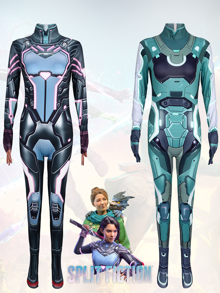 Disfraz de cosplay de ficción dividida Mio Zoe mono para mujer