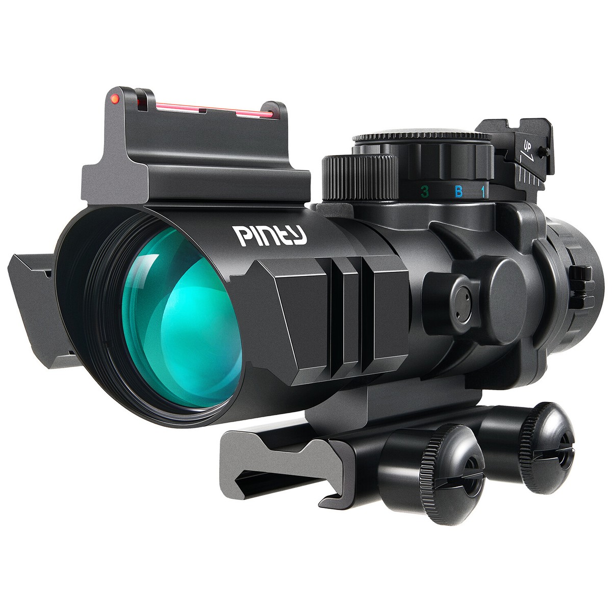 PINTY 4x32 Compact Rifle Scope With Mount - For .22, Air Rifle, Crossbow, & Airsoft 10 thumbnail image