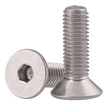 30PCS 1/4-20x 3/4" Flat Head Socket Cap Screws Countersunk Bolts