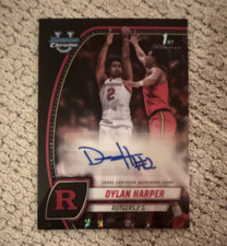 Topps 2024-25 Bowman University Chrome Dylan Harper #22 Prospect Auto Rutgers