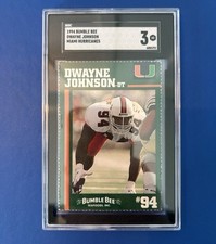 1994 Miami Bumble Bee Perforated Dwayne Johnson The Rock ROOKIE SGC 3 RARE