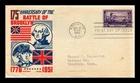 Dr Jim Stamps 175Th Anniversary Battle Of Brooklyn FDC Ken Boll Cachet Craft