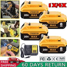 HOT For DeWalt 20Volt Max XR 8.0AH Pack Lithium Ion Battery DCB206-2 DCB200-2