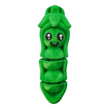 Cute Adorable Movable Portable Matte Easy-To-Carry Movable Pea Pod With Keychain