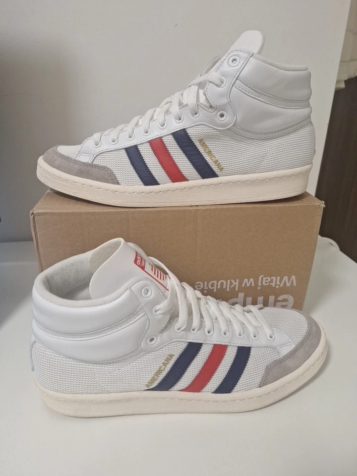 ADIDAS AMERICANA HI OG 10,5US 44 2/3EUR WORN 1X LIKE NEW!VINTAGE NBA 1984 BASKET - Photo 4/4