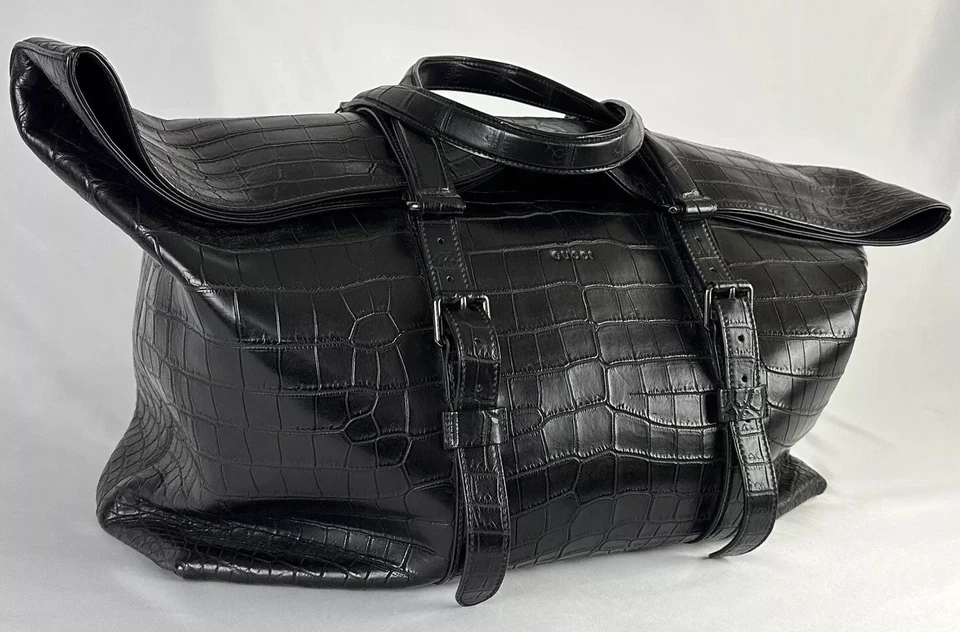 ¡¡Raro!! Exquisita bolsa Gucci cocodrilo nueva con etiquetas - venta al por menor $49,000 Foto 3 de 4