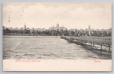 Netley Royal Victoria Hospital from Pier Southampton Hampshire 1913 Postcard